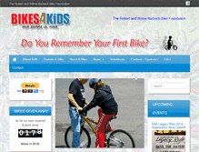 Tablet Screenshot of bikes4kidsmn.org